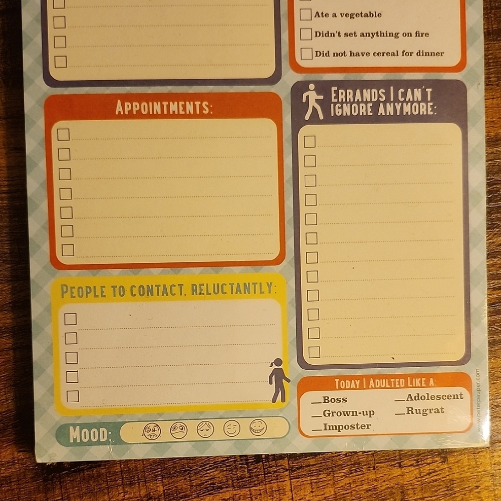 Adulting To-Do List Notepad - Multicolor - Picture 3 of 10